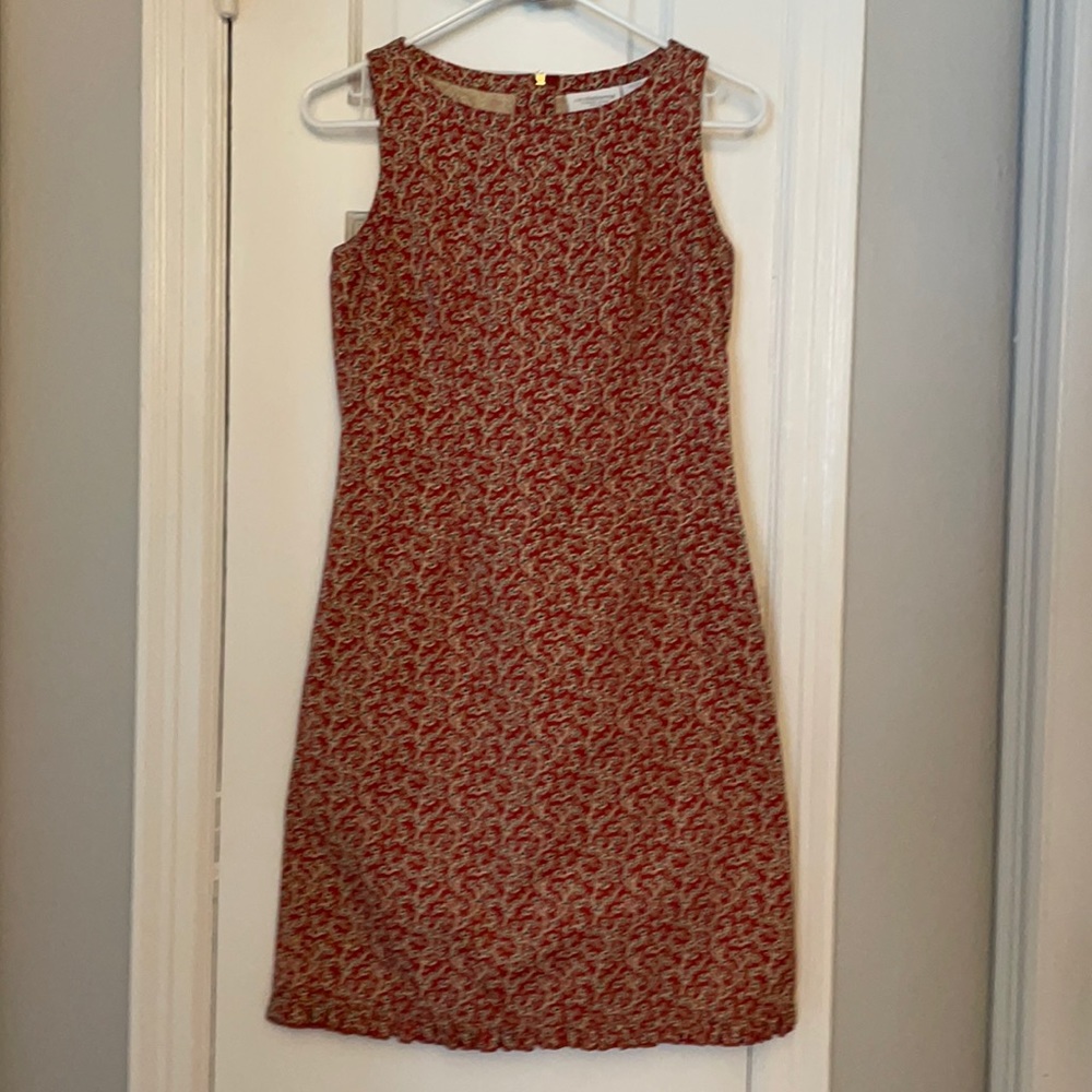 Liz Claiborne Red Flowered Sleeveless Dress